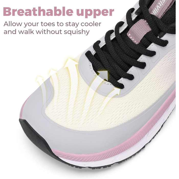 Жіночі кросівки для бігу FitVille з широкою стопою, дихаючі, легкі, для ходьби, розмір 41 EU, світло-фіолетовий