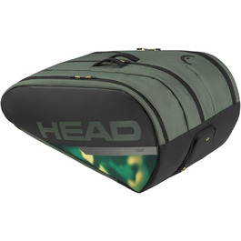Тенісна сумка HEAD Tour Racquet Bag XL для дорослих, унісекс, тим'ян/банан, містка спортивна сумка для ракеток