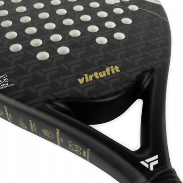 Ракетка для падел-тенісу VirtuFit Precision Pro, чорно-золота, 365 г, контроль