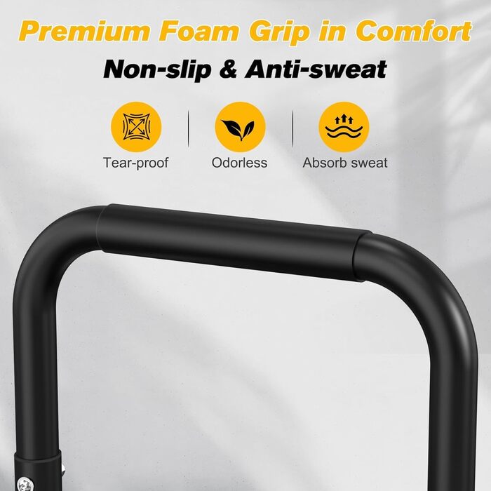 Стенд для віджимань та підтягувань RELIFE - регульована висота, чорний