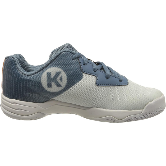 Дитячі гандбольні кросівки Kempa Wing 2.0 Junior - біло-сталево-блакитні (28 EU, вузька колодка)