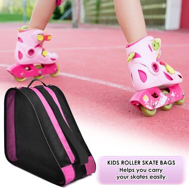 Сумка для роликів та ковзанів для дітей, рожева
