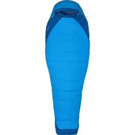 Сплячий мішок Marmot Trestles Elite Eco 15, легкий та екологічний, для трьох сезонів, ідеальний для кемпінгу та трекінгу, Clear Blue/Classic Blue 4863, LZ
