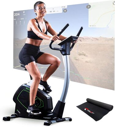 Велотренажер Christopeit Sport Eco 1000 з генератором, магнітною системою гальмування, USB, підтримкою Kinomap, до 150 кг