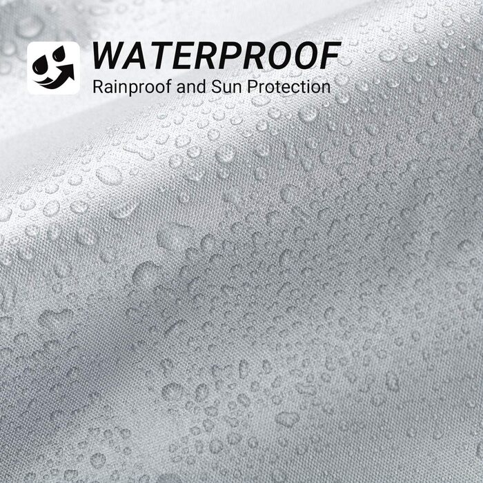Водонепроникний чохол для велосипеда Favoto 200x70x110cm, 210D Oxford, срібний