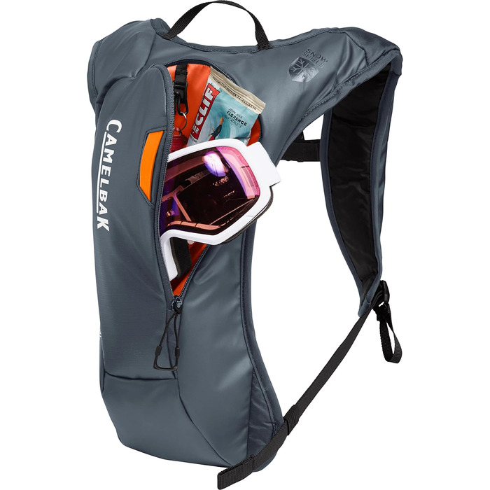 Гідраторний рюкзак CamelBak Zoid сірий/помаранчевий для спорту