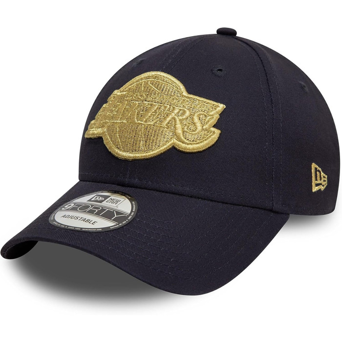 Кепка New Era NBA 9Forty Los Angeles Lakers, регульована, кепка з вигнутим козирком, офіційний логотип команди, універсальний розмір