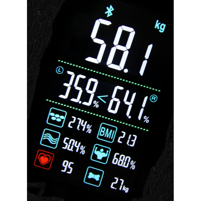 Ваги-аналізатор тіла LITTLE BALANCE 8661 Cardio X4 USB-R, нічний синій, до 180 кг, розумні, з USB зарядкою, перезаряджувані, без батарейок, ремонтопридатні