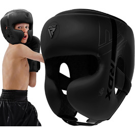 Дитячий боксерський шолом RDX для кікбоксингу, MMA, карате, тхеквондо, тренувань, захисний шолом із штучної шкіри Maya Hide, для єдиноборств і фітнесу