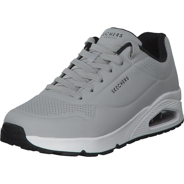Кросівки чоловічі Skechers UNO Stand ON AIR, сірий/чорний, 41.5 EU