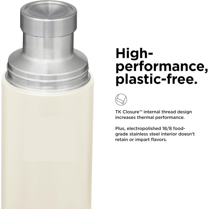 Термос-бутилка Klean Kanteen TKPro-TF для напоїв, колір тофу, універсальний розмір, чоловіча