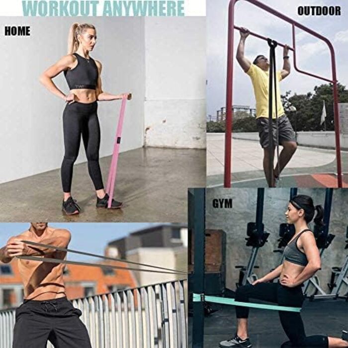 Гумові стрічки для фітнесу Resistance Bands - набір для тренувань, йоги, пілатесу, кроссфіту, силових вправ