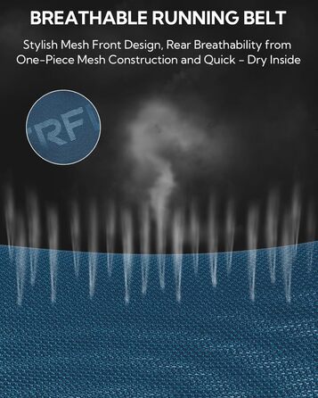 Поясна сумка для бігу WATERFLY: триатлонний пояс з тримачем для номера, сумка для телефону, поясна сумка для чоловіків та жінок (темно-синій)