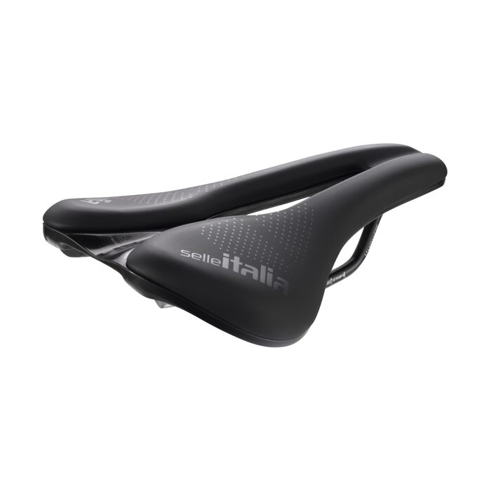 Сідло Selle Italia Novus Boost EVO Gravel TM Superflow - для гравійних та шосейних велосипедів, чорне