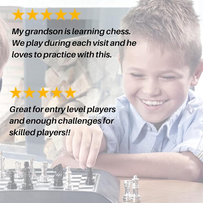 Шаховий комп'ютер MILLENNIUM Europe Chess Champion M800 з 7 іграми для дітей і початківців, дорожній набір з відсіком для фігур