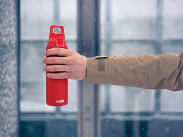 Термос пляшка SIGG Hot & Cold One 0,55 л з ситечком для чаю, нержавіюча сталь 18/8, герметична, BPA-free, червона