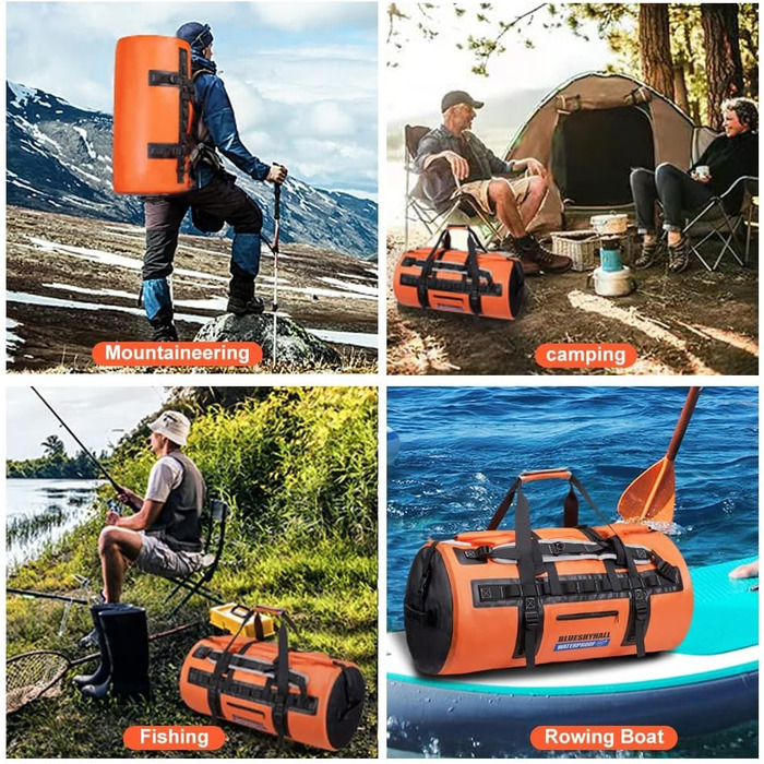 Водонепроникний мішок Blueshyhall Dry Bag 30L (60L) - рюкзак, ролтоп, для каякінгу, кемпінгу, риболовлі, плавання, серфінгу, сплавів