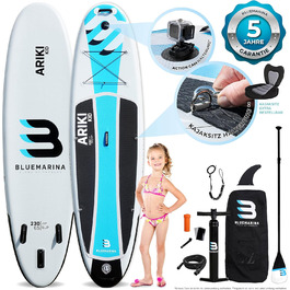 Надувна SUP-дошка Bluemarina Ariki 230x65x10 см, гарантія 5 років, набір для веслування, вантажопідйомність 90/120/140 кг