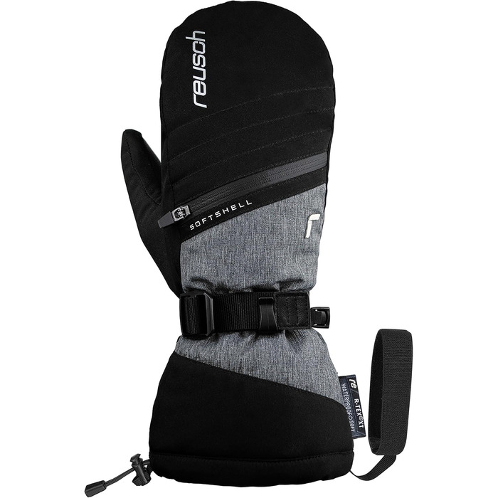 Жіночі рукавиці Reusch Demi R-Tex XT, екстра теплі, водонепроникні, дихаючі, розмір 7, чорні/сірі