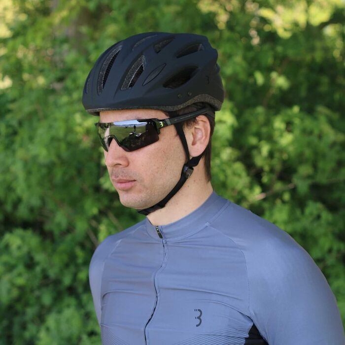 Велосипедний шолом BBB Cycling Condor для дорослих, матовий чорний, знімний візор, захист від комах, для MTB та шосейних велосипедів (54-58 см)