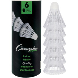 Champion Sports Набір шатлів для бадмінтона з нейлону (6 шт.) для залу