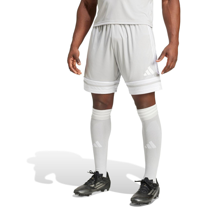 Спортивні чоловічі шорти adidas Squadra 25, колір Team Light Grey/White, розмір M