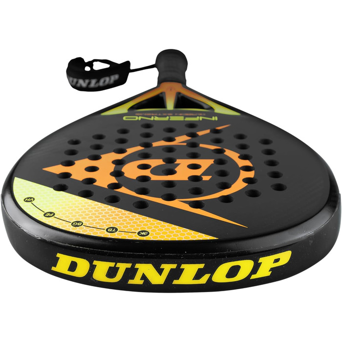 Падель ракетка Dunlop Inferno Carbon Extreme, жовто-помаранчева