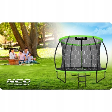 Садовий батут Neo-Sport 8ft/252см з внутрішньою захисною сіткою