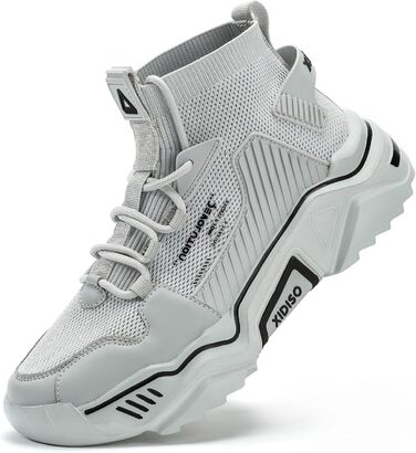 Чоловічі спортивні кросівки FUSHITON для занять спортом, фітнесу та активного відпочинку (43 EU, сірий)