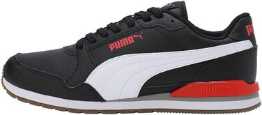 Кросівки PUMA St Runner V3 Nl, унісекс, чорно-біло-червоні (42 EU)