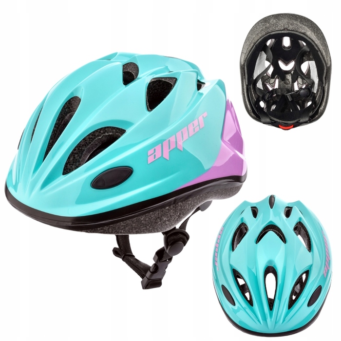 Дитячий велосипедний шолом з регулюванням та набір захисту для скейту, розмір S