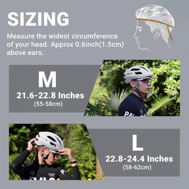 Велошолом ACRUNU для чоловіків і жінок MTB з магнітною застібкою FIDLOCK, технологія Ionic+, 11 вентиляційних отворів, регульований, білий Polar, розмір M