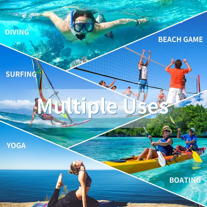 Чоловічі та жіночі аквашузи Sixspace для плавання, серфінгу та йоги. Швидка сушка, дихаючі, чорні (41 EU)