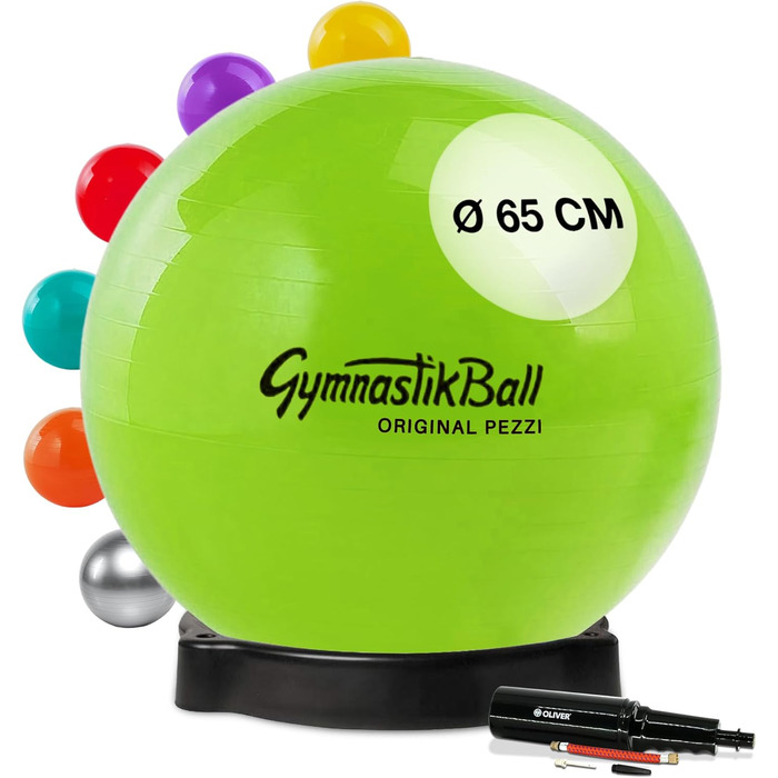 Гімнастичний м'яч Pezziball Standard з підставкою та насосом