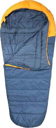 Спальний мішок Mountain Warehouse Summit 250 - 3/4 сезону, ізольований, мумієподібний, 22x40 см у складеному стані. Підходить для осені, кемпінгу та трекінгу. Застібка-блискавка справа, довжина 215 см (Жовтий, XL)