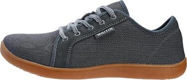 WHITIN Унісекс Шкарпетки-туфлі з широким носком | Мінімалістичні шкарпетки-туфлі з підошвою Zero-Drop (38 EU, Сірий гумовий)