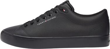 Чоловічі шкіряні кросівки Tommy Hilfiger Th Hi Vulc Core Low LTH Ii ESS (FM0FM05511), чорні, розмір 44 EU
