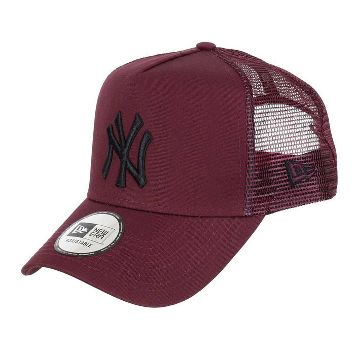 Кепка New Era MLB A-Frame Trucker Snapback з логотипом команди, регульована, бордова (Maroon), один розмір