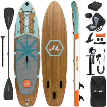 SUP дошка для плавання стоячи Premium Allround, 320x81x15 см, до 200 кг, з сидінням, для 2 осіб, з тримачем для камери
