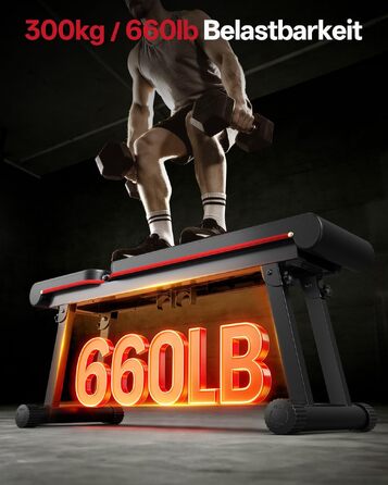 Регульована атлетична лава PASYOU PB300: складана тренажерна лава для віджимань та фітнесу вдома, 6 рівнів нахилу, витримує до 300 кг