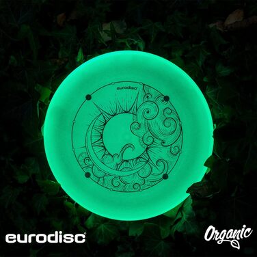 Фрісбі Ultimate Eurodisc 175г Nightglow (світний) Блакитний 27.5 см - професійний диск для змагань