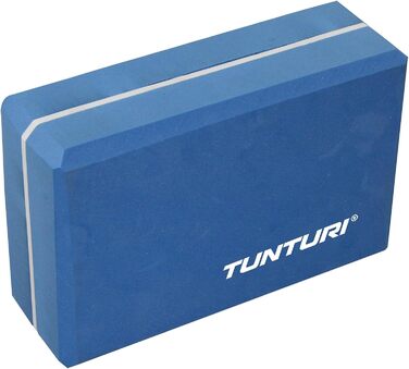 Йога-блок Tunturi Outdoor з піни, 93 г, синій/помаранчевий, для йоги, пілатесу, фітнесу