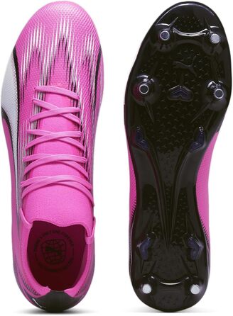 Чоловічі футбольні бутси PUMA Ultra Match Mxsg, 46 EU, рожевий/білий/чорний