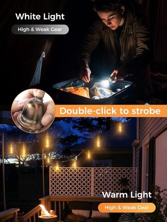 Ліхтар кемпінговий акумуляторний акумуляторний LED Shark з USB, IPX4, 5 кольорів, портативний, для відпочинку, походів, риболовлі, з брелоком