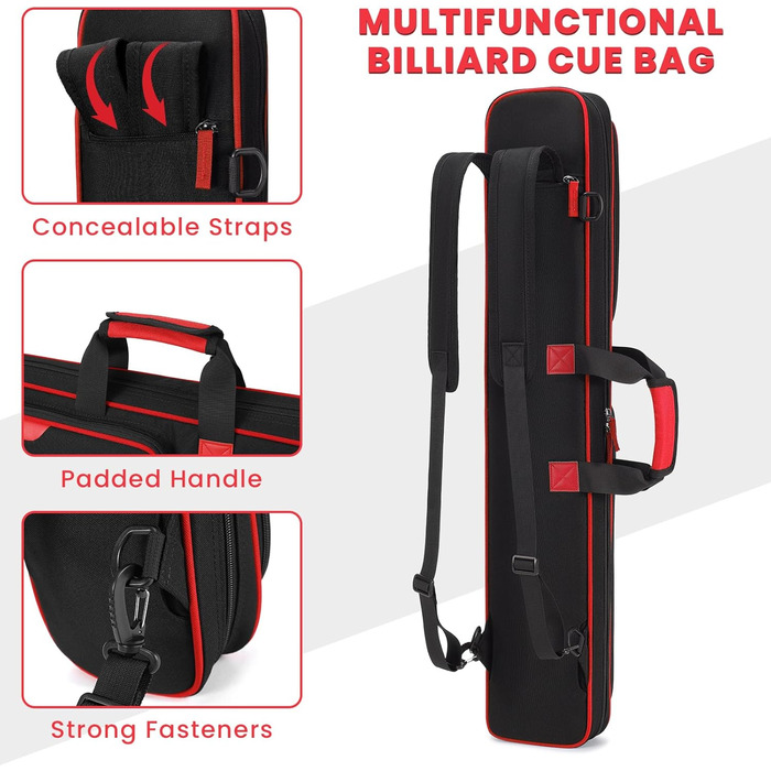 Чохол для кілків BOSSTIN для більярду, 3x4 / 5x5, м'який, з підкладкою, аксесуари для більярду