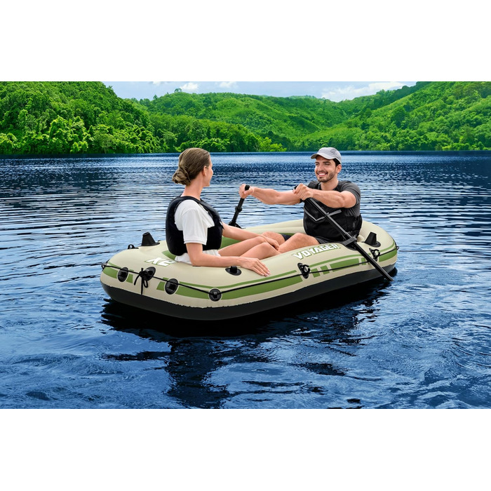 Надувний човен Bestway Hydro-Force Voyager X2 232×118×37 см комплект