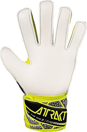 Воротарські рукавички Reusch Attrakt Solid Junior - жовто-срібні, розмір 6.5 - для дітей та підлітків