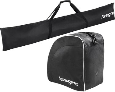 Рюкзак AspenSport для лиж, чорний, 43x27x5 см, 50 л
