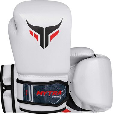 Дитячі боксерські рукавички Mytra Fusion 4oz для спарингів та тренувань MMA, кікбоксингу, білі
