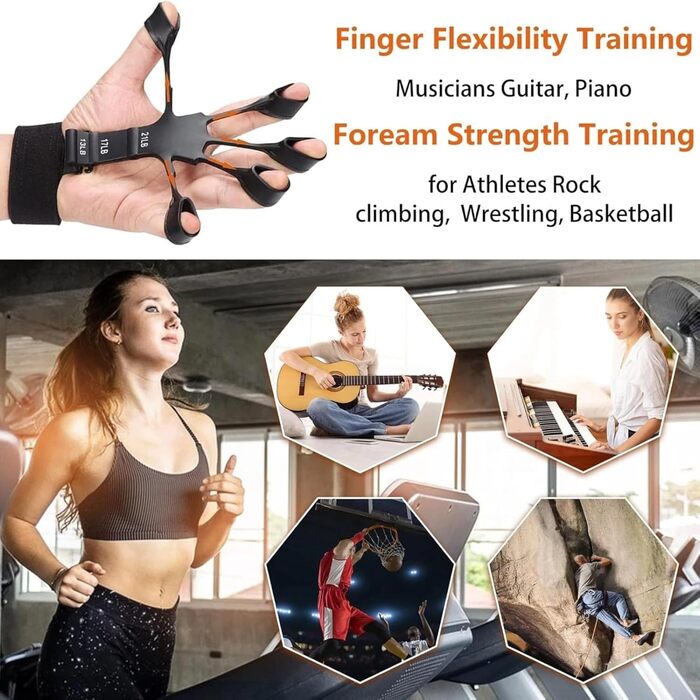 Регульований тренажер для хвату з лічильником – 5–100 кг, тренажер передпліччя та зап'ястя, механічний тренажер для рук для силових тренувань, реабілітації, скелелазіння, фітнесу та зняття стресу (Сірий (набір))